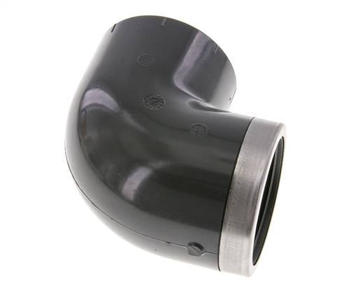 PVC 90deg Elbow Fitting Female Socket 63x75mm x Female Rp 2''
