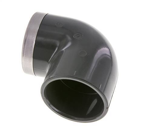 PVC 90deg Elbow Fitting Female Socket 63x75mm x Female Rp 2''