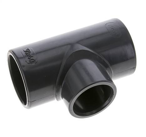 PVC Reducing Tee Fitting Socket 50 to 40mm