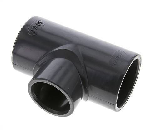 PVC Reducing Tee Fitting Socket 50 to 40mm