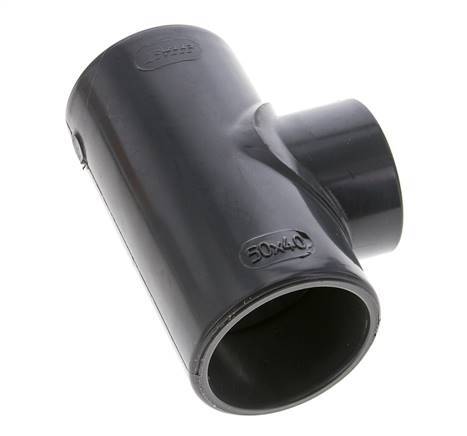 PVC Reducing Tee Fitting Socket 50 to 40mm