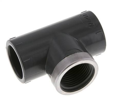 PVC Tee Fitting Female Socket 25mm x Female Rp3/4''