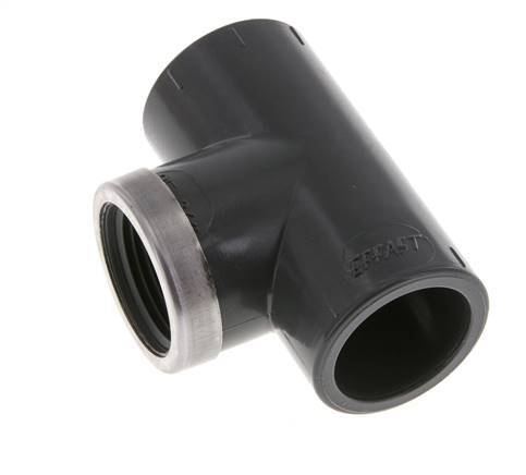 PVC Tee Fitting Female Socket 25mm x Female Rp3/4''