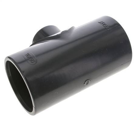 PVC Reducing Tee Fitting Socket 90 to 50mm