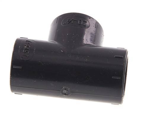 PVC Tee Fitting Socket 20x27mm [5 Pieces]