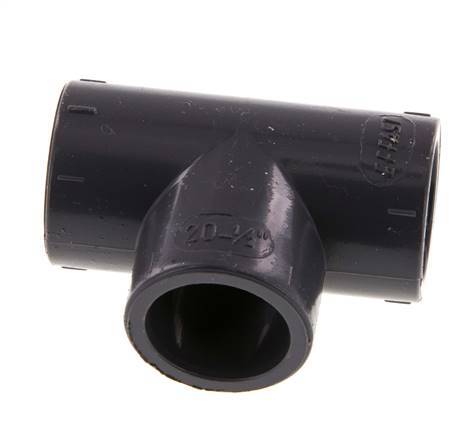 PVC Tee Fitting Socket 20x27mm [5 Pieces]