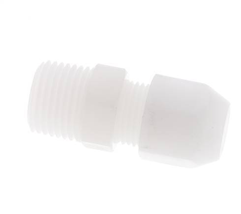 10x12mm & R1/2'' PVDF Straight Hose Fitting with Male Threads 10bar/145psi