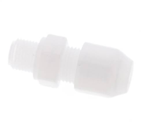 4x6mm & G1/8'' PP Straight Hose Fitting with Male Threads 10bar/145psi [2 Pieces]