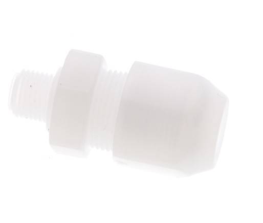 8x10mm & G1/8'' PP Straight Hose Fitting with Male Threads 10bar/145psi [2 Pieces]