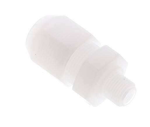 8x10mm & G1/8'' PP Straight Hose Fitting with Male Threads 10bar/145psi [2 Pieces]