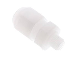 8x10mm & G1/8'' PP Straight Hose Fitting with Male Threads 10bar/145psi [2 Pieces]