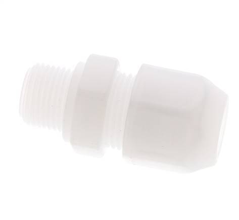 12x14mm & G3/8'' PP Straight Hose Fitting with Male Threads 10bar/145psi