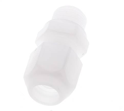 12x14mm & G3/8'' PP Straight Hose Fitting with Male Threads 10bar/145psi