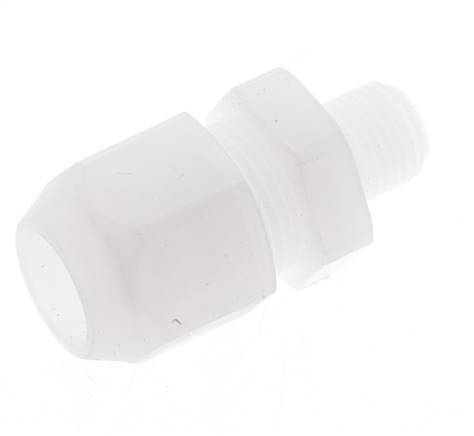 12x14mm & G3/8'' PP Straight Hose Fitting with Male Threads 10bar/145psi