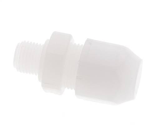 6x8mm & G1/8'' PVDF Straight Hose Fitting with Male Threads 10bar/145psi