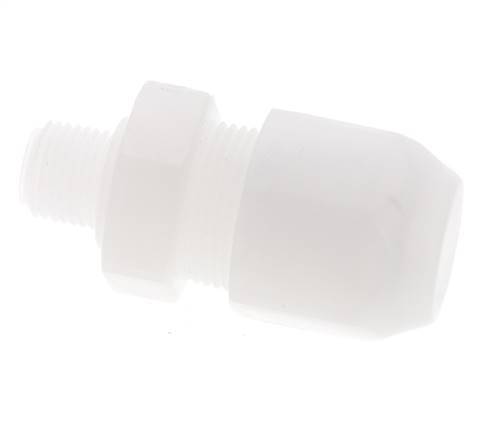 8x10mm & G1/8'' PVDF Straight Hose Fitting with Male Threads 10bar/145psi