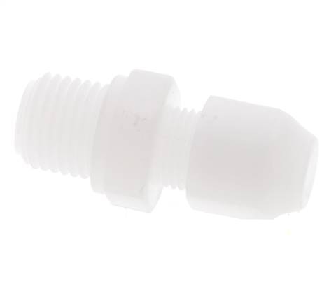 4x6mm & G1/4'' PVDF Straight Hose Fitting with Male Threads 10bar/145psi