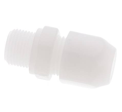 10x12mm & G3/8'' PVDF Straight Hose Fitting with Male Threads 10bar/145psi