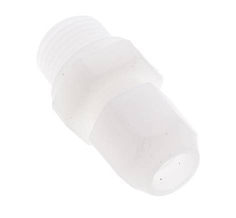 10x12mm & G1/2'' PVDF Straight Hose Fitting with Male Threads 10bar/145psi