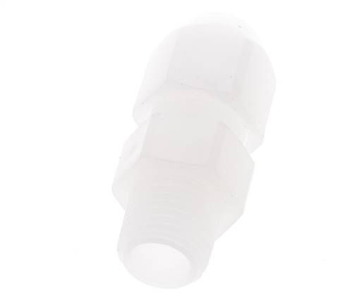 8x10mm & R3/8'' PP Elbow Hose Fitting with Male Threads 10bar/145psi [2 Pieces]