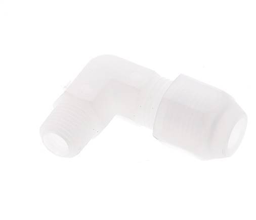 4x6mm & R1/8'' PP Elbow Hose Fitting with Male Threads 10bar/145psi [2 Pieces]