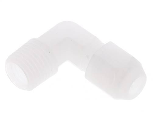 4x6mm & R1/4'' PP Elbow Hose Fitting with Male Threads 10bar/145psi [2 Pieces]