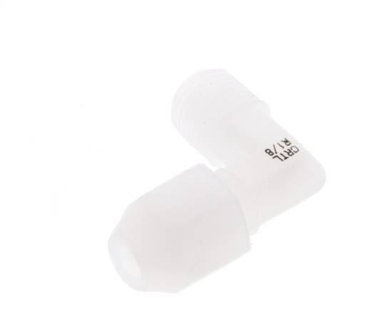 2x4mm & R1/8'' PVDF Elbow Hose Fitting with Male Threads 10bar/145psi