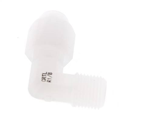 2x4mm & R1/8'' PVDF Elbow Hose Fitting with Male Threads 10bar/145psi