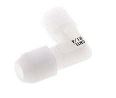 4x6mm & R1/4'' PVDF Elbow Hose Fitting with Male Threads 10bar/145psi