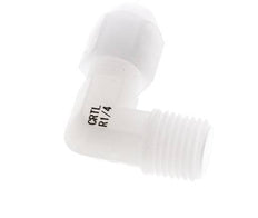 4x6mm & R1/4'' PVDF Elbow Hose Fitting with Male Threads 10bar/145psi