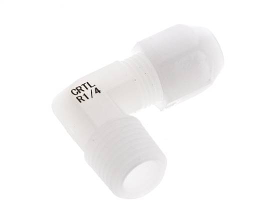 4x6mm & R1/4'' PVDF Elbow Hose Fitting with Male Threads 10bar/145psi