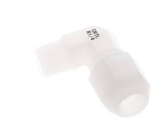 8x10mm & R1/4'' PVDF Elbow Hose Fitting with Male Threads 10bar/145psi