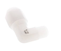 8x10mm & R1/4'' PVDF Elbow Hose Fitting with Male Threads 10bar/145psi