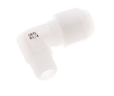 8x10mm & R1/4'' PVDF Elbow Hose Fitting with Male Threads 10bar/145psi