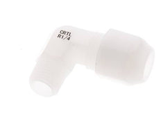 8x10mm & R1/4'' PVDF Elbow Hose Fitting with Male Threads 10bar/145psi