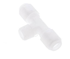 8x10mm & R3/8'' PP T-Shape Hose Fitting with Male Threads 10bar/145psi [2 Pieces]
