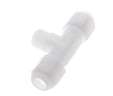 10x12mm & R3/8'' PP T-Shape Hose Fitting with Male Threads 10bar/145psi