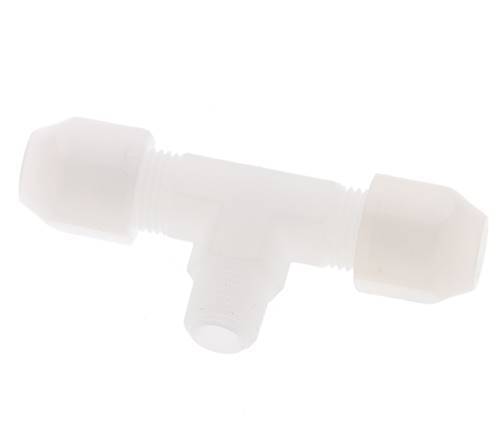 4x6mm & R1/8'' PVDF T-Shape Hose Fitting with Male Threads 10bar/145psi