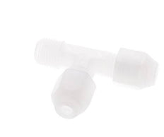 2x4mm & R1/8'' PP Right Angle Tee Hose Fitting with Male Threads 10bar/145psi [2 Pieces]