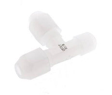2x4mm & R1/8'' PVDF Right Angle Tee Hose Fitting with Male Threads 10bar/145psi