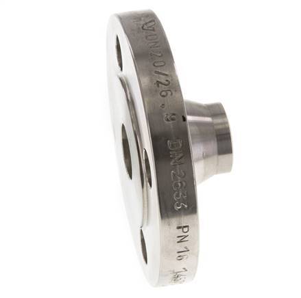 Welding Neck Flange DN20-PN16 26.9mm 1.4571 DIN 2633