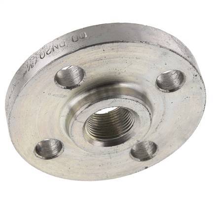 Threaded Flange DN20-PN16 Rp 3/4'' Zinc-Plated Steel DIN 2566