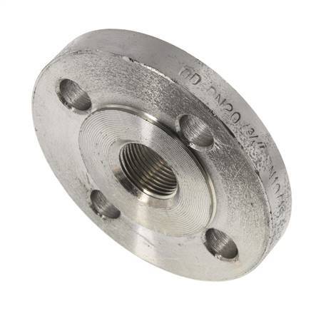 Threaded Flange DN20-PN16 Rp 3/4'' Zinc-Plated Steel DIN 2566