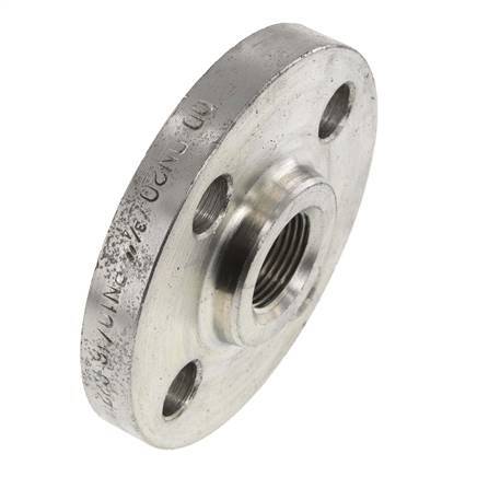 Threaded Flange DN20-PN16 Rp 3/4'' Zinc-Plated Steel DIN 2566