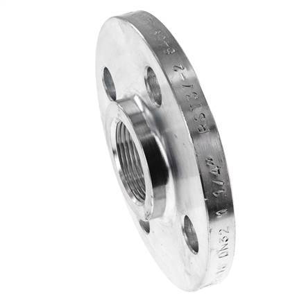Threaded Flange DN65-PN16 Rp 2-1/2'' Zinc-Plated Steel DIN 2566