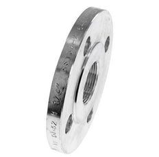 Threaded Flange DN65-PN16 Rp 2-1/2'' Zinc-Plated Steel DIN 2566