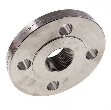 Threaded Flange DN50-PN40 Rp 2'' Stainless Steel 1.4571 DIN 2567 And EN 1092-1 (Type 13)