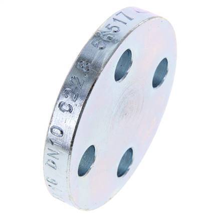Blind Flange DN10-PN16 Zinc-Plated Steel DIN 2527
