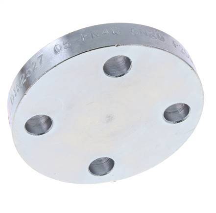 Blind Flange DN20-PN40 Zinc-Plated Steel DIN 2527 And EN 1092-1 (Type 05)