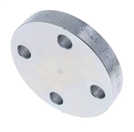 Blind Flange DN20-PN40 Zinc-Plated Steel DIN 2527 And EN 1092-1 (Type 05)
